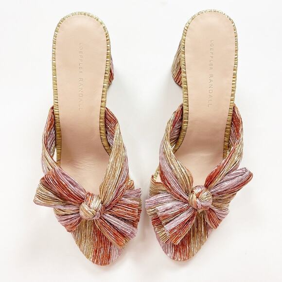 Loeffler Randall Penny Pleated Bow Heel - Picture 2 of 11